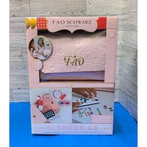 FAO Schwarz Glamour Go Designer Purse & Accessories Set, 12-Piece Pretend Makeup